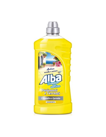 Alba Pavimenti Detergente Liquido - 1 Litro - Citronella